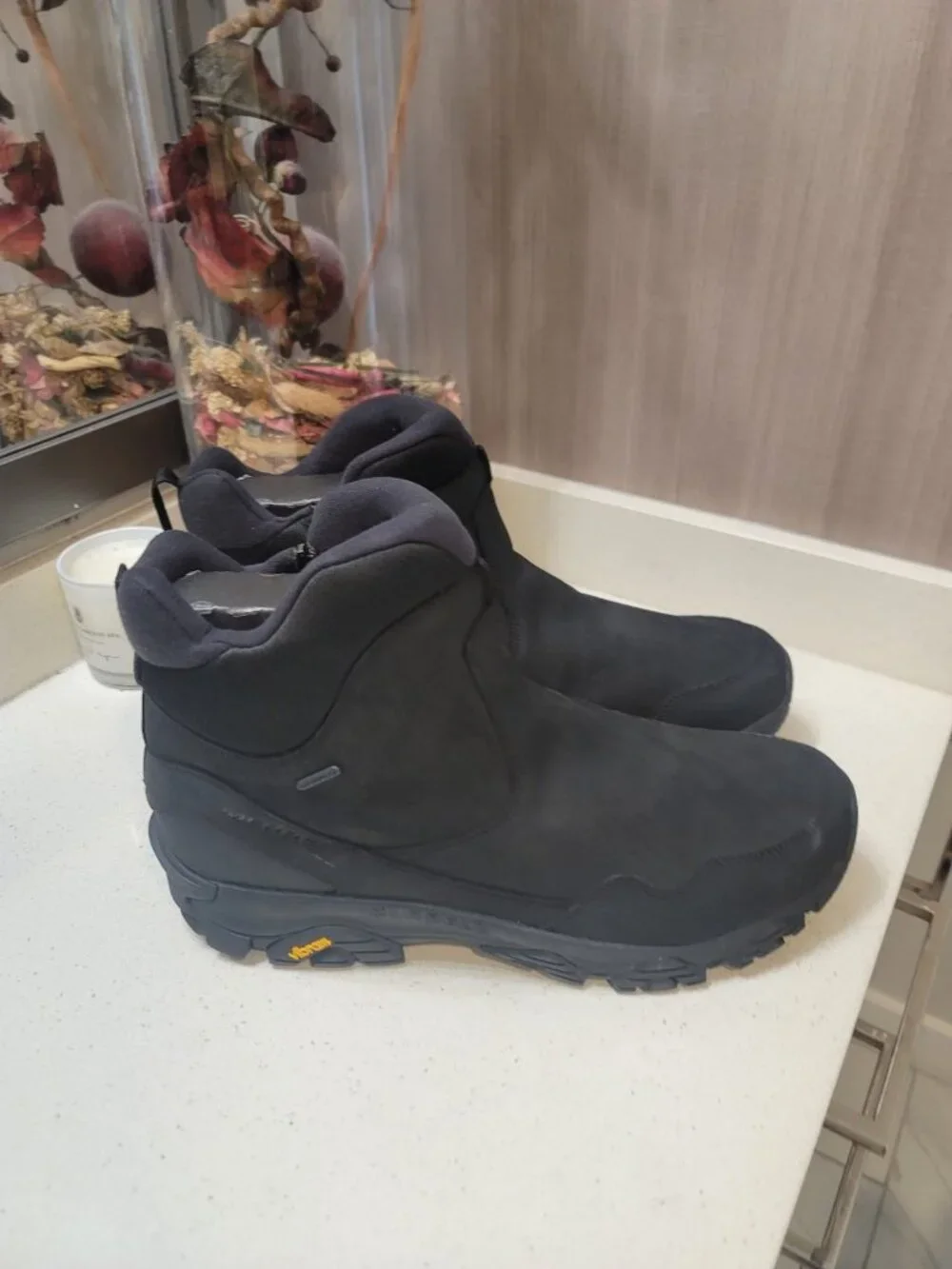 Merrell Coldpack 3 Thermo Tall Zip J037199 Men's 15 Black Winter Boots New NWT